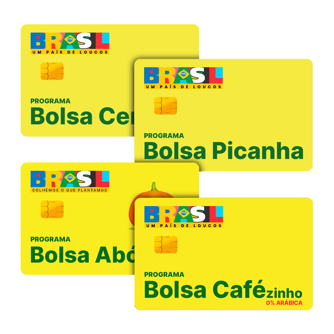 Kit Com 4 Películas Adesivas Para Cartão - Bolsa Meme Kit Com 4 Películas Adesivas Para Cartão - Bolsa Meme